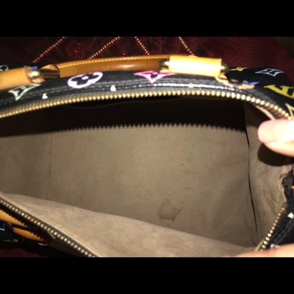 LV Black Multicolor canvas speedy 30 bag - Picture 5 of 5